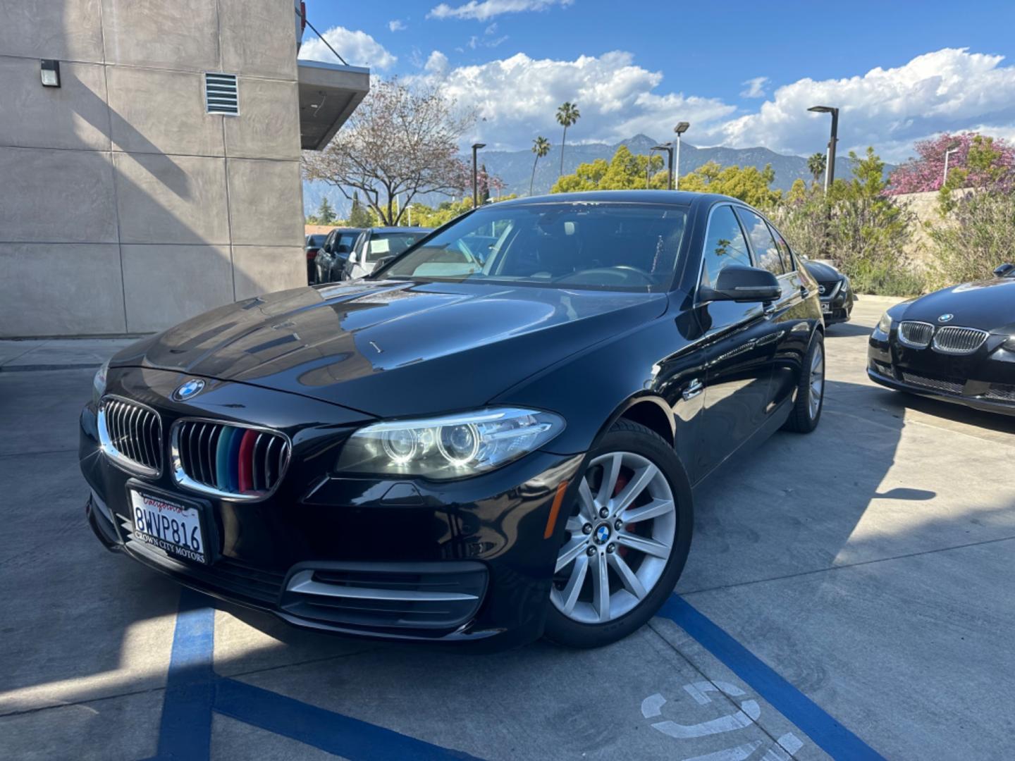 2014 Black /BLACK BMW 5-Series (WBA5B1C54ED) , located at 30 S. Berkeley Avenue, Pasadena, CA, 91107, (626) 248-7567, 34.145447, -118.109398 - Crown City Motors is a used “Buy Here Pay Here” car dealer in Pasadena CA. “Buy Here Pay Here” financing, means that when you purchase your vehicle from our dealership, that you make the payments to the dealership as well. We do not need the banks approval to get you approved for a used au - Photo#0